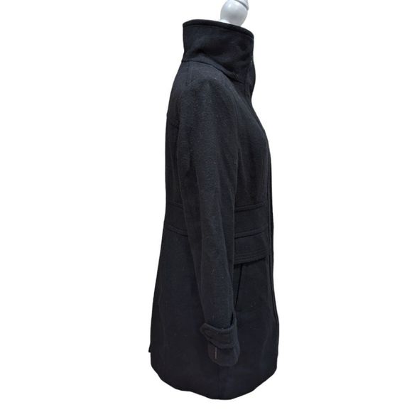 NWT Cole Haan Signature Women's Black Wool Blend Coat Size 4 - Picture 2 of 10